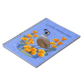 カリフォルニア州バードウズイルゴールデンポピー ノートブック (左側)