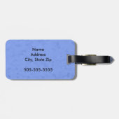 カリフォルニア州バードウズイルゴールデンポピー ラゲッジタグ (裏面横)