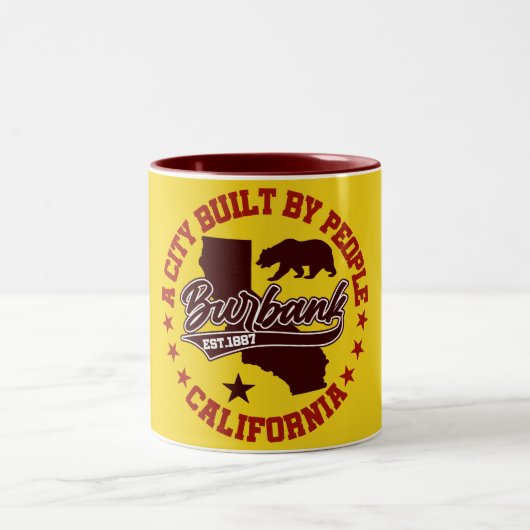 カリフォルニア州バーバンク ツートーンマグカップ (中央)