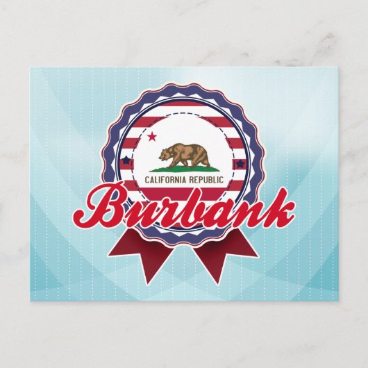 カリフォルニア州バーバンク ポストカード (正面)