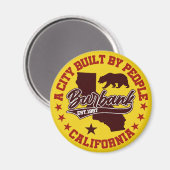カリフォルニア州バーバンク マグネット (正面/裏面)