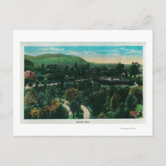 カリフォルニア州パサデナのアロヨセコの敷地 ポストカード (正面)