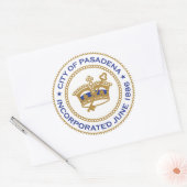 カリフォルニア州パサデナのシール ラウンドシール (封筒)