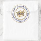 カリフォルニア州パサデナのシール ラウンドシール (バッグ)