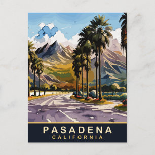 カリフォルニア州パサデナ住宅地 ポストカード