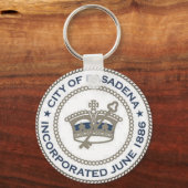 カリフォルニア州パサデナ市印 キーホルダー (正面)