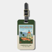 カリフォルニア州パサデナ ラゲッジタグ (正面縦)