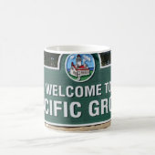 カリフォルニア州パシフィックグローブへようこそ コーヒーマグカップ (中央)