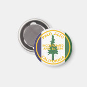 カリフォルニア州パロアルト州旗 マグネット (正面/裏面)