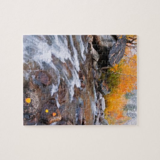 カリフォルニア州ビショップクリークに沿った秋 ジグソーパズル (横)