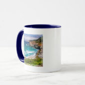 カリフォルニア州ビッグサーの海岸線 マグカップ (正面左)