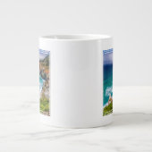 カリフォルニア州ビッグスール海岸線 ジャンボコーヒーマグカップ (正面)
