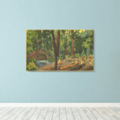 カリフォルニア州ビッグベイスン"キャンプファイアボウル"ビュー キャンバスプリント (インサイチュ (ウッドフロア))