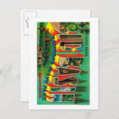 カリフォルニア州ビッグ・ベイスン – ラージ・レター・シーン ポストカード (正面/裏面)