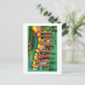 カリフォルニア州ビッグ・ベイスン – ラージ・レター・シーン ポストカード (スタンド正面)