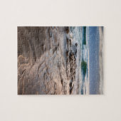 カリフォルニア州ビーチでの波の砕波 ジグソーパズル (横)