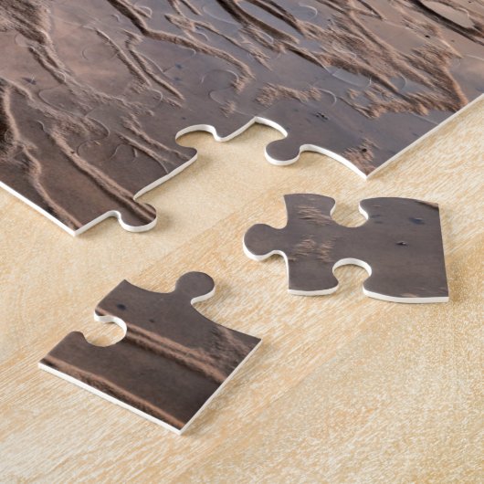 カリフォルニア州ビーチでの波の砕波 ジグソーパズル (側面)