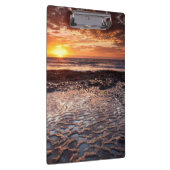 カリフォルニア州ビーチの夕日 クリップボード (右)