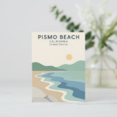 カリフォルニア州ピズモビーチ ポストカード (スタンド正面)