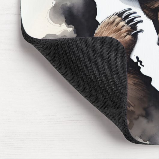 カリフォルニア州ファイアーファイターベア マウスパッド (コーナー)