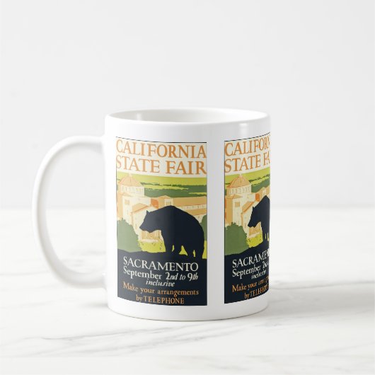 カリフォルニア州フェア コーヒーマグカップ (左)