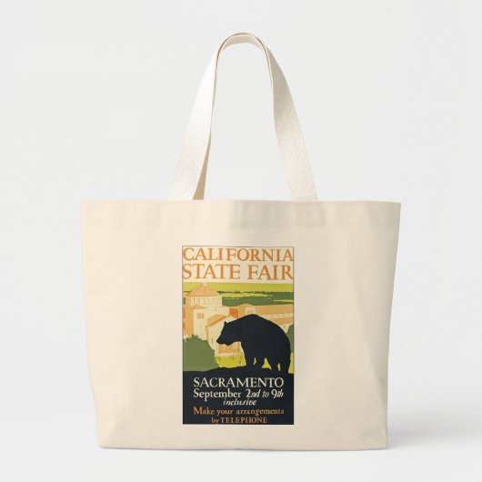 カリフォルニア州フェア ラージトートバッグ (正面)