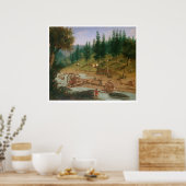 カリフォルニア州フォスターバーのプラーサー鉱業(1331A) ポスター (キッチン)