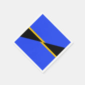 カリフォルニア州フォソム国旗 スタンダードカクテルナプキン (角)