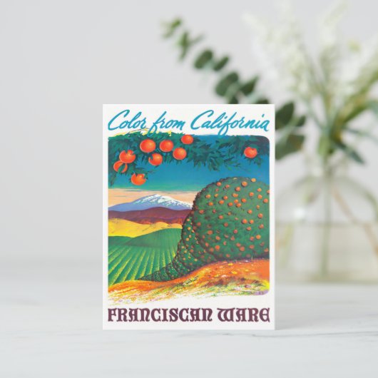 カリフォルニア州フランシスコ会のヴィンテージ旅行はがき ポストカード (スタンド正面)