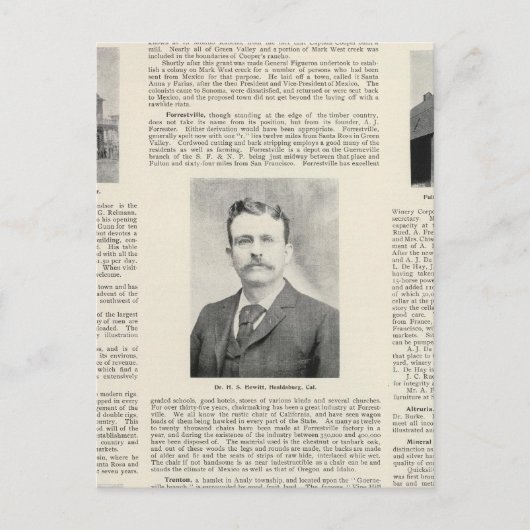 カリフォルニア州フルトンのウィンザー ポストカード (正面)