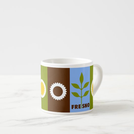 カリフォルニア州フレスノ市旗エスプレッソ杯 エスプレッソカップ (正面右)