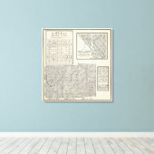 カリフォルニア州フレスノ郡20 キャンバスプリント (インサイチュ (ウッドフロア))