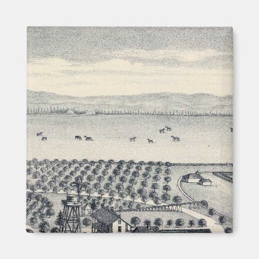 カリフォルニア州フレスノ郡20 マグネット (正面)