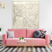 カリフォルニア州フレスノ郡23 キャンバスプリント (インサイチュ (リビング))