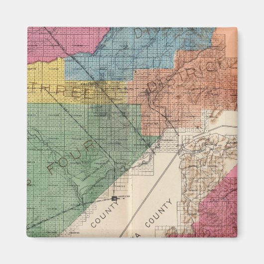 カリフォルニア州フレスノ郡31 マグネット (正面)