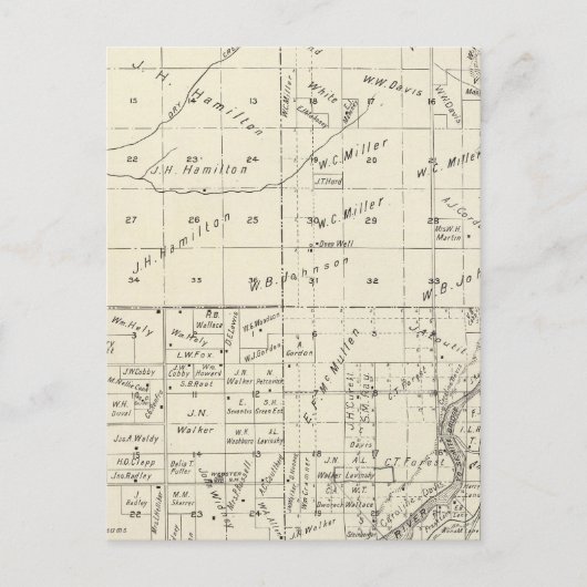 カリフォルニア州フレスノ郡3 ポストカード (正面)