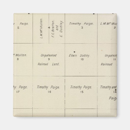 カリフォルニア州フレスノ郡4 マグネット (正面)