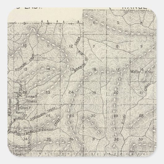 カリフォルニア州フレスノ郡9 スクエアシール (正面)