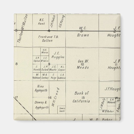 カリフォルニア州フレスノ郡 マグネット (正面)