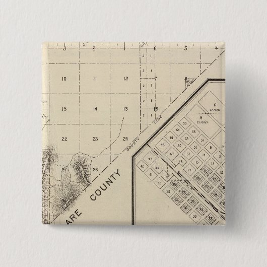 カリフォルニア州フレズノ郡15 缶バッジ (正面)