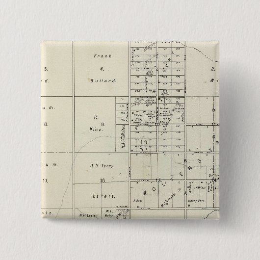カリフォルニア州フレズノ郡24 缶バッジ (正面)