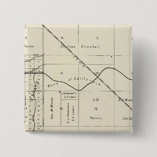 カリフォルニア州フレズノ郡7 缶バッジ (正面)