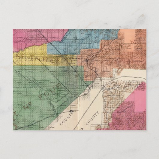 カリフォルニア州フレズノ郡 31 ポストカード (正面)