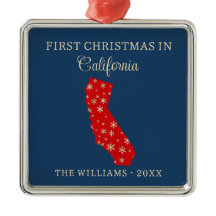 カリフォルニア州ブルーのファミリーファーストクリスマス