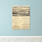 カリフォルニア州プレザントバレー キャンバスプリント (インサイチュ (ウッドフロア))