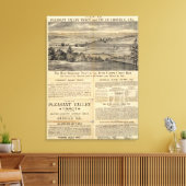 カリフォルニア州プレザントバレー キャンバスプリント (インサイチュ (リビング))