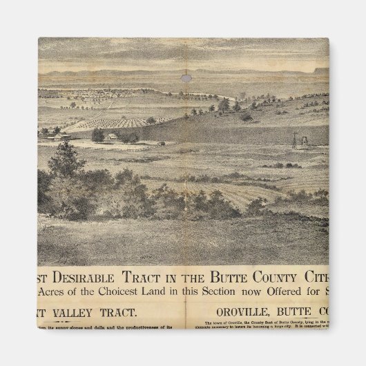 カリフォルニア州プレザントバレー マグネット (正面)