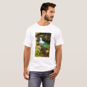 カリフォルニア州ヘアークリークの滝 Tシャツ (正面フル)