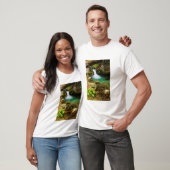 カリフォルニア州ヘアークリークの滝 Tシャツ (ユニセックス)