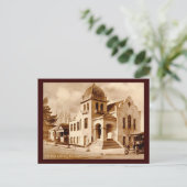 カリフォルニア州ヘイワード市図書館1911ヴィンテージ ポストカード (スタンド正面)